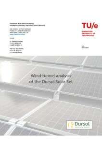 TUe Dursol Solar Set windtunnel getest